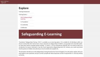 
                            6. C0/C1 Safeguarding E-Learning - Diocese of Chichester Safeguarding - Church Of England Safeguarding Training Portal