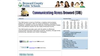 
                            2. CAB - Broward County Public Schools - Communicating Across Broward Portal