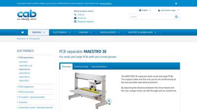 
                            4. cab PCB separator MAESTRO 3E