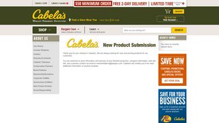 
Cabela's New Product Division : Cabela's
