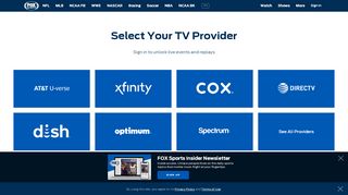 Cable Provider and TV Provider Sign-In - FOX Sports - Livego Tv Portal