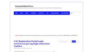 CAC Registration Portal Login services.cac.gov.ng/login 2020 ... - Services Cac Gov Ng Portal