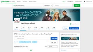 
CACI International "benefits package" Reviews | Glassdoor
