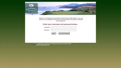 Caddy Schedule - Bandon Dunes Golf Resort