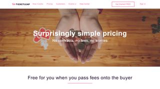 
Calculate your Online Ticketing Fees - Ticketleap  
