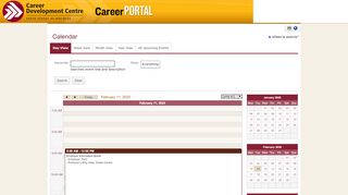 
                            2. Calendar | Asper Career Portal - Symplicity - Asper Career Portal