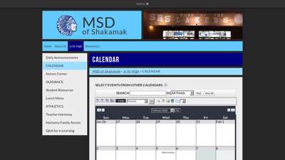 
                            4. CALENDAR - MSD of Shakamak