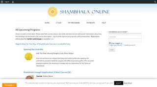 
                            4. calendar - Shambhala Online - Shambhala Online Portal
