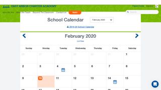 
                            3. Calendar | Ypsilanti MI | East Arbor Charter Academy - East Arbor Parent Portal