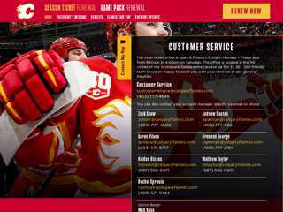 Calgary Flames : Season Ticket Renewal