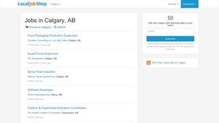 
                            3. Calgary - LocalJobShop.ca - Calgaryjobshop Ca Sign Up