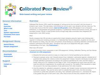 Calibrated Peer Review: Overview