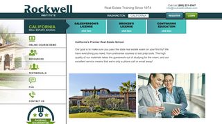 
                            3. California Real Estate School - Rockwell