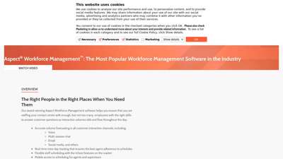 Call Center Workforce Management Software & Solutions  Aspect