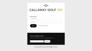 
                            2. Callaway Golf VIP - Callaway Golf University Portal