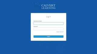 
                            3. Calvert Learning Login - Calvert Homeschool Portal Page