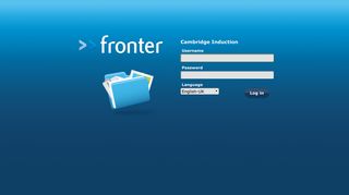 
                            2. Cambridge Induction - Fronter - Fronter Cambridge Login