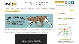 
                            4. Camp John Currie | Kentucky Fish & Wildlife Foundation - Camp Currie Sign Up
