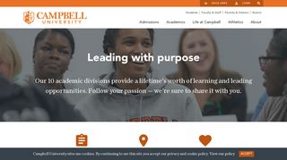 
                            6. Campbell University | Buies Creek, NC | Leading With Purpose - University Of Findlay Blackboard Portal