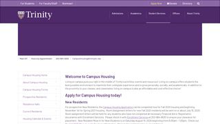 
                            9. Campus Housing - Trinity Washington University - Trinity University Housing Portal