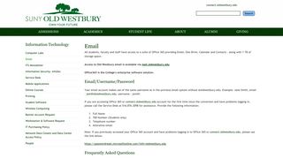 
                            5. Campus Mail - SUNY Old Westbury - Suny Old Westbury Email Portal