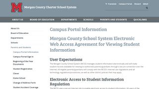 
                            1. Campus Portal Information - Morgan County School District - Morgan County School District Campus Portal