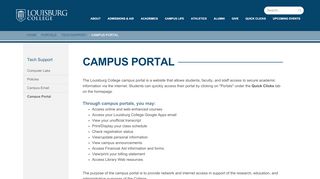 
Campus Portal - Louisburg College
