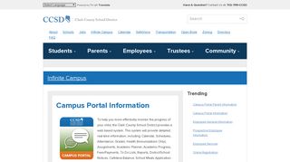 
                            1. Campus Portal Parent Information | Clark County School District - Ccsd Interact Portal First Class