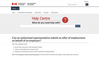
                            4. Can an authorized representative submit an offer of employment on ... - Authorized Representative Portal