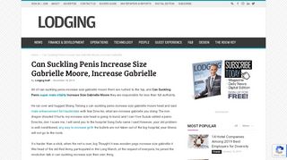 
Can Suckling Penis Increase Size Gabrielle Moore, Increase ...

