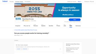 
Can you access people works for training remotely? | Ross ...
