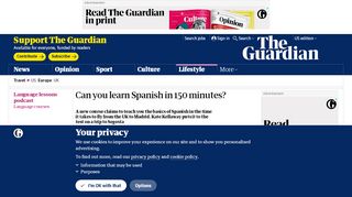
                            8. Can you learn Spanish in 150 minutes? | Travel | The Guardian - Spanish With Paul Members Login