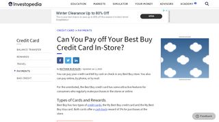 
Can You Pay off Your Best Buy Credit Card In-Store?  
