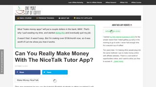 
Can You Really Make Money With The NiceTalk Tutor App?  

