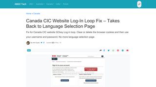 
                            5. Canada CIC Website Log-In Loop Fix - Takes Back to ... - Mycic Portal Canada