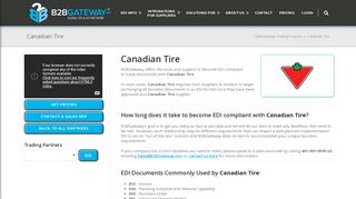 
                            3. Canadian Tire Fully-managed EDI | B2BGateway - Canadian Tire Vendor Gateway Login