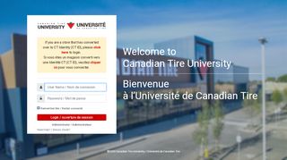 
                            1. Canadian Tire University - ELearning - Cantireu Login