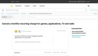 
                            5. Cancel a monthly recurring charge for games, appli... - Sprint Community - Web Portals Wonder Games