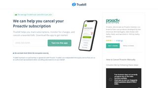 
                            8. Cancel Proactiv - Truebill - My Proactiv Account Portal