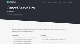 Cancel Saavn Pro - Saavn Pro Login