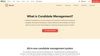 Candidate management | Zoho Recruit - Recruit Zoho Portal
