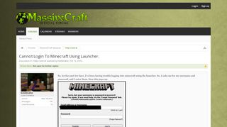 
                            7. Cannot Login To Minecraft Using Launcher. | MassiveCraft Forums - How To Portal Minecraft Launcher