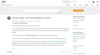 
                            5. Cannot login with new BlueMix account - IBM Developer Answers - Ibm Watson Bluemix Portal