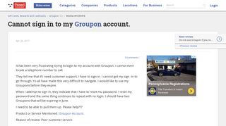 
                            6. Cannot sign in to my Groupon account. Jan 17, 2020 ... - Groupon Portal Problems