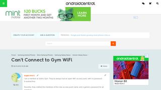 
Can't Connect to Gym WiFi - Android Forums at AndroidCentral.com  
