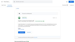 
                            5. Can't connect to Hotel wifi - Pixel Slate Help - Google Support - Reivernet Hotel Login