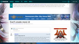 
                            7. Can't create more id | Summoners War Sky Arena Wiki | Fandom - Summoners War Can T Portal
