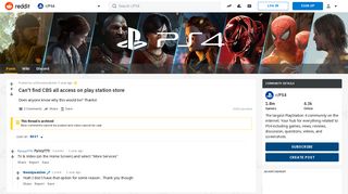 
Can't find CBS all access on play station store : PS4 - Reddit
