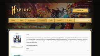 
                            2. Can't login to minecraft launcher and Mojang. | Hypixel ... - How To Portal Minecraft Launcher