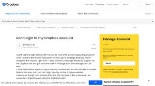 
                            7. Can't login to my Dropbox account - Dropbox Community - Www Dropbox Com Portal